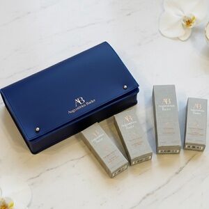 Augustinus Bader Luxury Skincare Set With Blue Logo Clutch